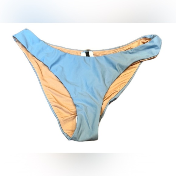 NWT J. Crew Blue Curved Waist Cheeky Bikini Bottom, Mid Rise, Sizes S & M - Picture 8 of 15